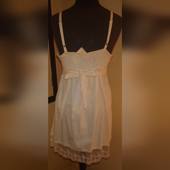 NWT Off White Ivory GUESS Mini Cotton Lace  Sundress Beach Cover-Up 3, 4 XS cute - Picture 4 of 14